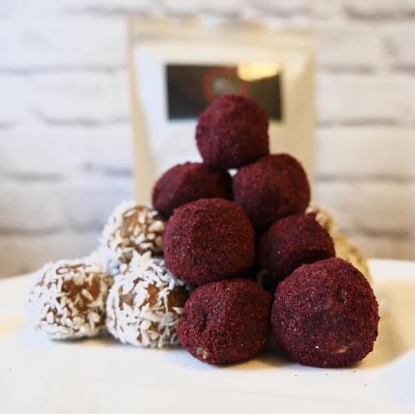 Dietetyczne czekoladowe trufle na walentynki